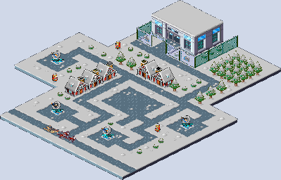 Thumbnail for a map of Sharo Snowland for the GBA game Mega Man: Battle Network 4 - Blue Moon / Red Sun.