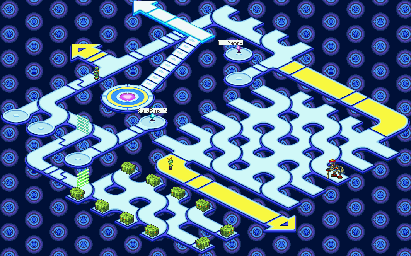 Thumbnail for a map of Town Internet System Sector 1 for the GBA game Mega Man: Battle Network 4 - Blue Moon / Red Sun.