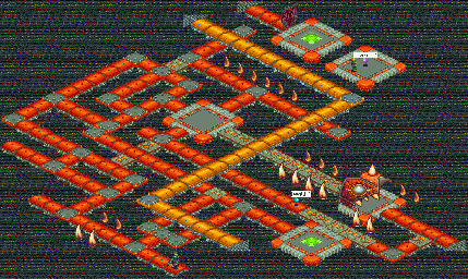 Thumbnail for a map of Undernet System Sector 1 for the GBA game Mega Man: Battle Network 4 - Blue Moon / Red Sun.