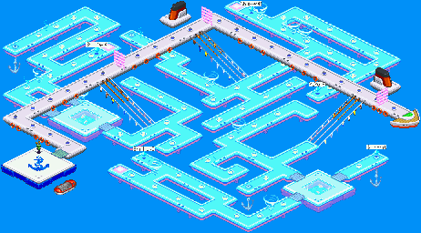 Thumbnail for a map of Cruiser Network System Section 0 (J) for the GBA game Mega Man: Battle Network 5: Team Colonel / Protoman.
