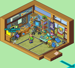 Thumbnail for a map of Dex's Residence for the GBA game Mega Man: Battle Network 5: Team Colonel / Protoman.
