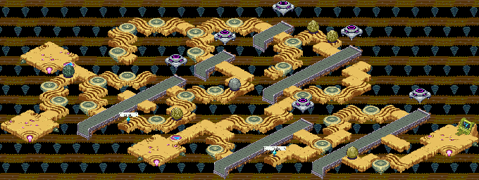 Thumbnail for a map of Drill Computer Network System Section 2 for the GBA game Mega Man: Battle Network 5: Team Colonel / Protoman.