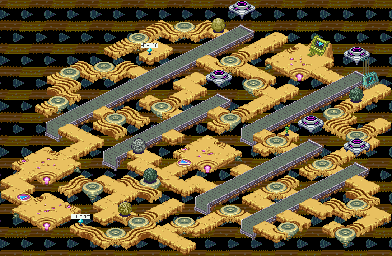 Thumbnail for a map of Drill Computer Network System Section 3 for the GBA game Mega Man: Battle Network 5: Team Colonel / Protoman.