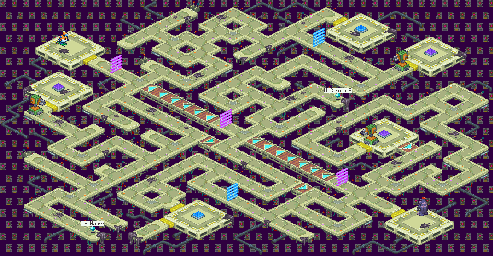 Thumbnail for a map of Factory Network System Section 1 for the GBA game Mega Man: Battle Network 5: Team Colonel / Protoman.