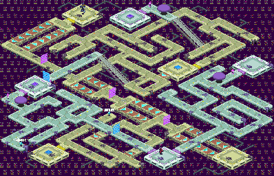 Thumbnail for a map of Factory Network System Section 2 for the GBA game Mega Man: Battle Network 5: Team Colonel / Protoman.