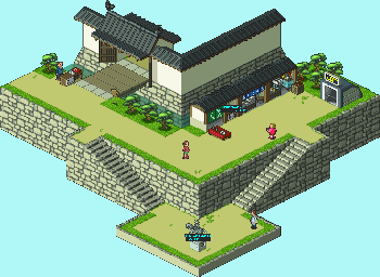Thumbnail for a map of Gargoyle Castle Front for the GBA game Mega Man: Battle Network 5: Team Colonel / Protoman.