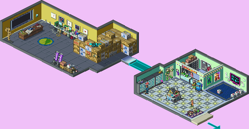 Thumbnail for a map of Higsby's Chip Shop for the GBA game Mega Man: Battle Network 5: Team Colonel / Protoman.