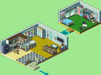 Thumbnail for a map of Lan's Residence for the GBA game Mega Man: Battle Network 5: Team Colonel / Protoman.