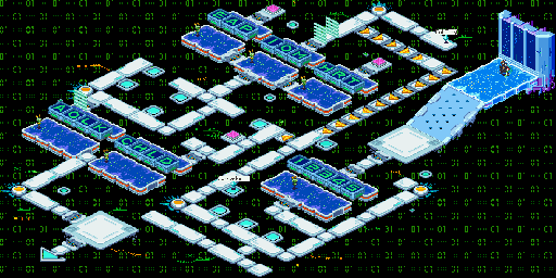 Thumbnail for a map of Mainframe Network System Section 2 for the GBA game Mega Man: Battle Network 5: Team Colonel / Protoman.