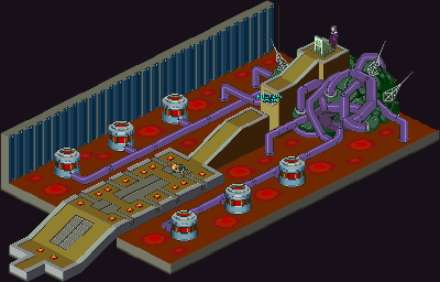 Thumbnail for a map of Nebula Base Soul Server Room for the GBA game Mega Man: Battle Network 5: Team Colonel / Protoman.