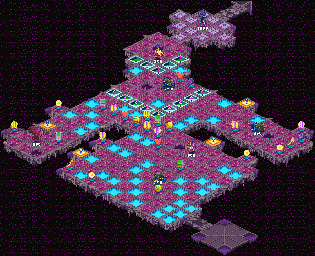 Thumbnail for a map of Nebula Internet System Sector 1 (Liberation Mission) for the GBA game Mega Man: Battle Network 5: Team Colonel / Protoman.