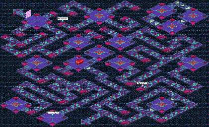 Thumbnail for a map of Nebula Internet System Sector 2 for the GBA game Mega Man: Battle Network 5: Team Colonel / Protoman.