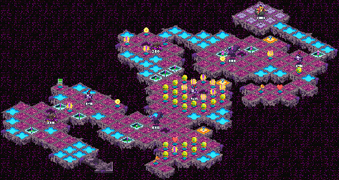 Thumbnail for a map of Nebula Internet System Sector 3 (Liberation Mission) for the GBA game Mega Man: Battle Network 5: Team Colonel / Protoman.