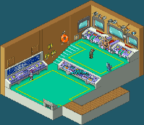 Thumbnail for a map of Queen Bohemia Cruiser Bridge for the GBA game Mega Man: Battle Network 5: Team Colonel / Protoman.