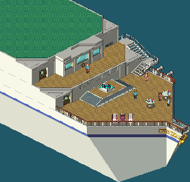 Thumbnail for a map of Queen Bohemia Cruiser Sun Deck for the GBA game Mega Man: Battle Network 5: Team Colonel / Protoman.