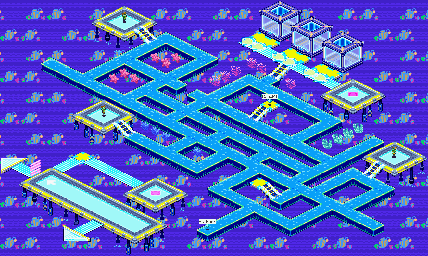 Thumbnail for a map of Aquarium Network System Section 2 for the GBA game Mega Man: Battle Network 6 - Cybeast Falzar / Gregar.