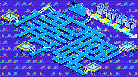 Thumbnail for a map of Aquarium Network System Section 3 for the GBA game Mega Man: Battle Network 6 - Cybeast Falzar / Gregar.