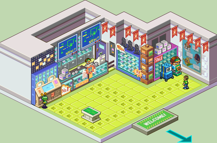 Thumbnail for a map of AsterLand Chip Shop for the GBA game Mega Man: Battle Network 6 - Cybeast Falzar / Gregar.