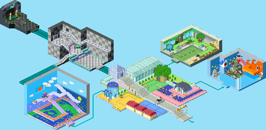Thumbnail for a map of Expo Pavilion for the GBA game Mega Man: Battle Network 6 - Cybeast Falzar / Gregar.