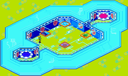 Thumbnail for a map of Lan's Computer System for the GBA game Mega Man: Battle Network 6 - Cybeast Falzar / Gregar.