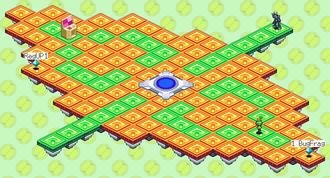 Thumbnail for a map of Power Shower System for the GBA game Mega Man: Battle Network 6 - Cybeast Falzar / Gregar.