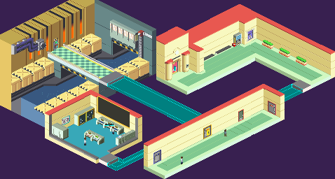 Thumbnail for a map of Government Building Power Plant for the GBA game Mega Man: Battle Network.