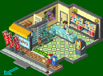 Thumbnail for a map of Higsby's Chip Shop for the GBA game Mega Man: Battle Network.