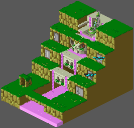 Thumbnail for a map of Secret WWW Hideout Exterior for the GBA game Mega Man: Battle Network.