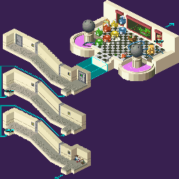 Thumbnail for a map of Secret WWW Hideout Interior for the GBA game Mega Man: Battle Network.