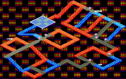 Thumbnail for a map of Traffic Light Network System Section 3 for the GBA game Mega Man: Battle Network.