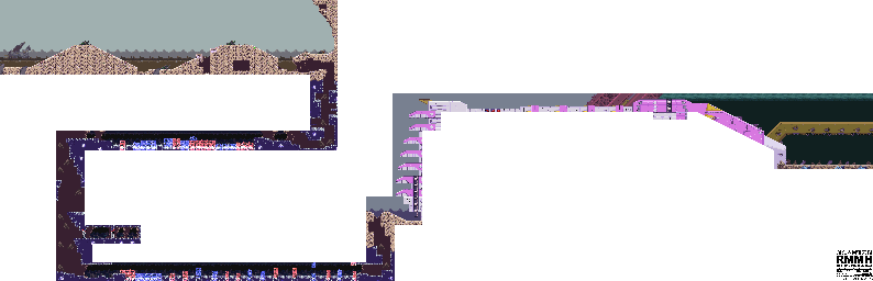 Thumbnail for a map of Crystal Cave for the GBA game Mega Man Zero 2.