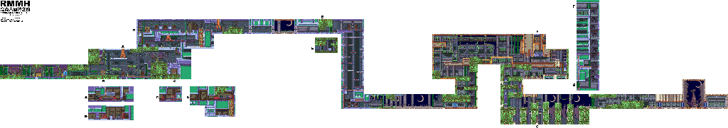 Thumbnail for a map of Old Residential for the GBA game Mega Man Zero 3.