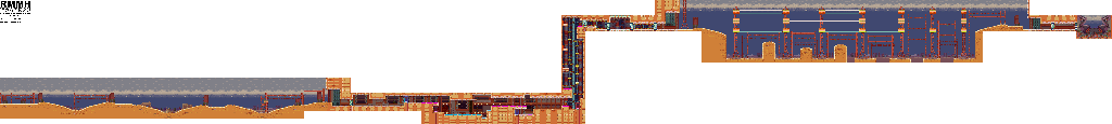 Thumbnail for a map of Magnetic Zone (Cloudy) for the GBA game Mega Man Zero 4.