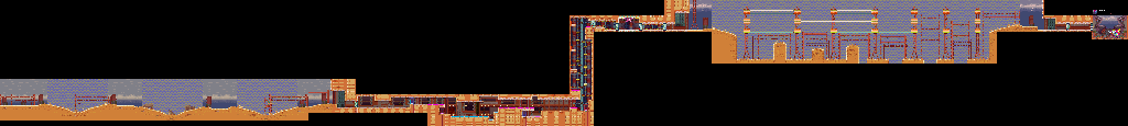 Thumbnail for a map of Magnetic Zone (Stormy) for the GBA game Mega Man Zero 4.