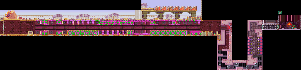 Thumbnail for a map of Particle Beam (Sunny) for the GBA game Mega Man Zero 4.