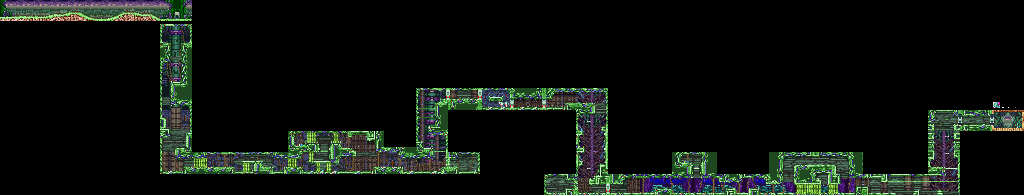Thumbnail for a map of Underground Forest (Cloudy) for the GBA game Mega Man Zero 4.