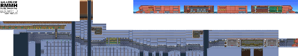 Thumbnail for a map of Transport Train for the GBA game Mega Man Zero.