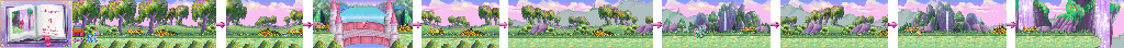 Thumbnail for a map of Chapter 4: Ponyland Mountain for the GBA game My Little Pony - Crystal Princess: The Runaway Rainbow.