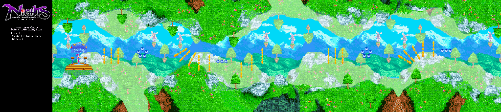 Thumbnail for a map of Round 1 for the GBA game Nights Into Dreams...: Score Attack.