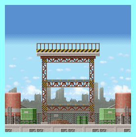 Thumbnail for a map of Mission 1: Bank Stage 4 for the GBA game Ninja Five-0.
