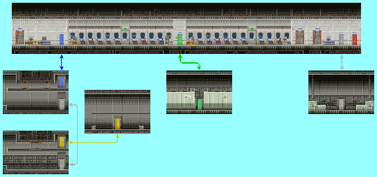 Thumbnail for a map of Mission 3: Airport Stage 3 for the GBA game Ninja Five-0.