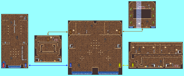 Thumbnail for a map of Mission 4: Cave Stage 3 for the GBA game Ninja Five-0.