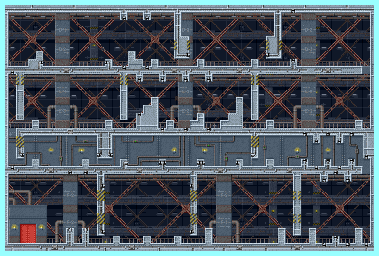 Thumbnail for a map of Mission 5: Secret Base Stage 1 for the GBA game Ninja Five-0.