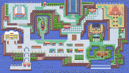 Thumbnail for a map of Battle Frontier for the GBA game Pokemon: Emerald Version.