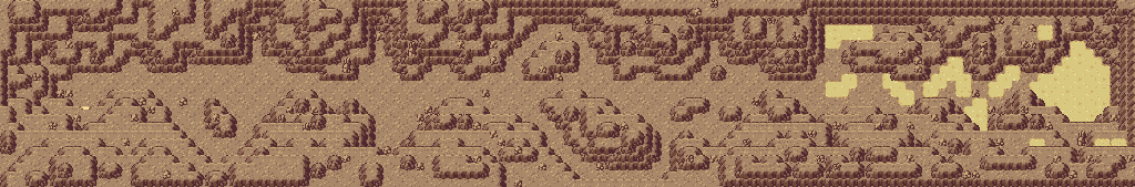 Thumbnail for a map of Desert Underground Tunnel for the GBA game Pokemon: Emerald Version.