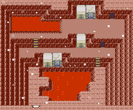 Thumbnail for a map of Hideout (Magma) 4 for the GBA game Pokemon: Emerald Version.