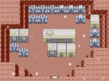 Thumbnail for a map of Hideout (Magma) 5 for the GBA game Pokemon: Emerald Version.