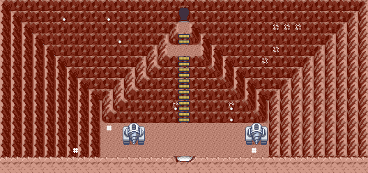 Thumbnail for a map of Hideout (Magma) 8 for the GBA game Pokemon: Emerald Version.