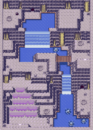 Thumbnail for a map of Meteor Falls 1F (1) for the GBA game Pokemon: Emerald Version.