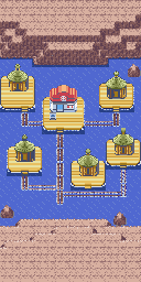 Thumbnail for a map of Pacifidlog Town for the GBA game Pokemon: Emerald Version.